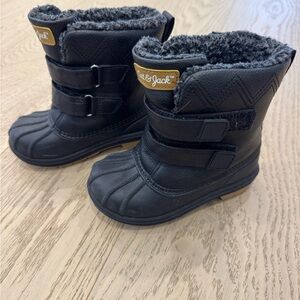 Cat & Jack Black Kids Snow Boots